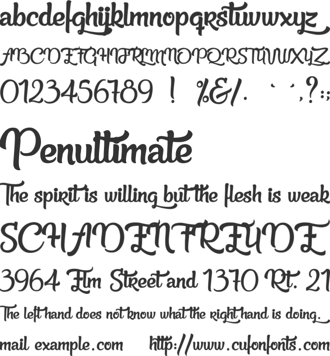 Beauty in the Ordinary font preview