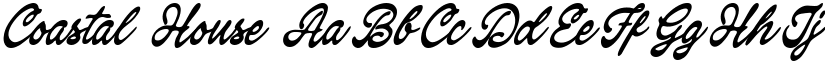 Coastal House font