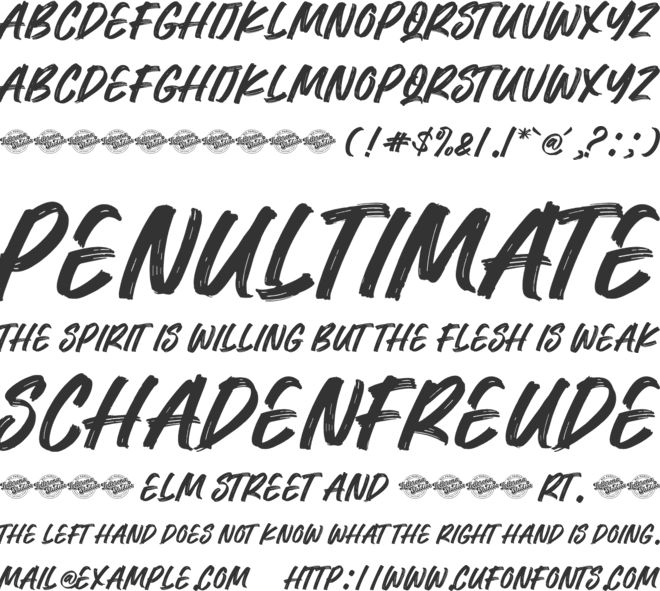 Hawke Lux font preview