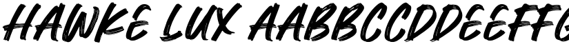 Hawke Lux font download