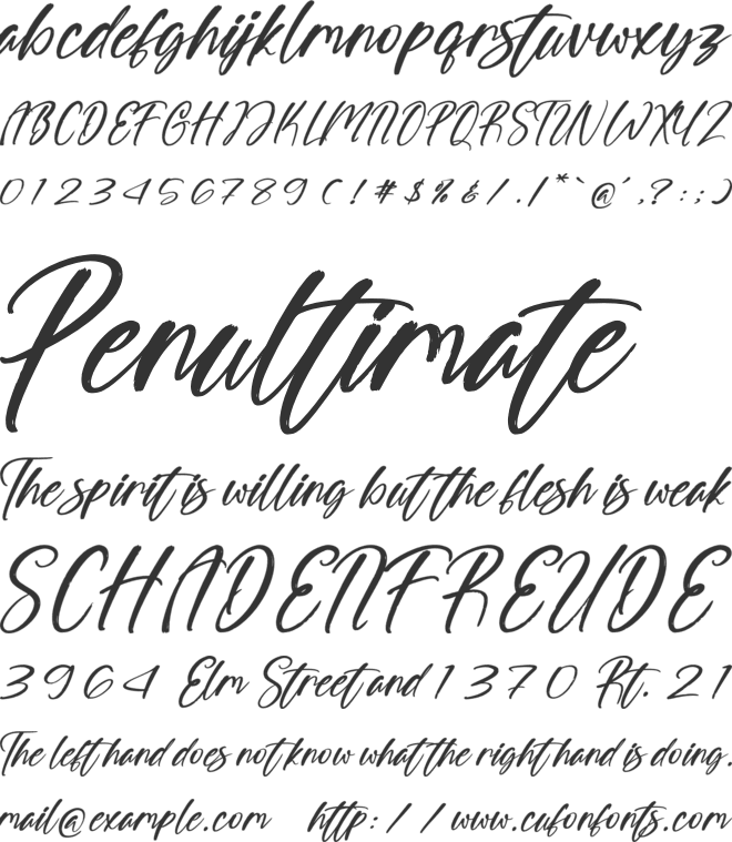 Crimson Story font preview