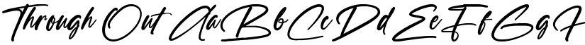 Through Out font download