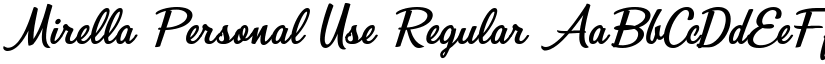 Mirella Personal Use Regular font