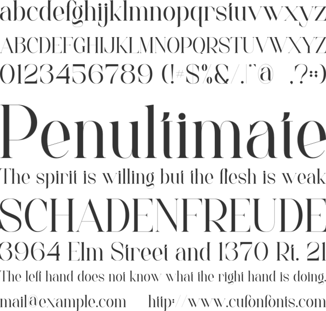 Magetta font preview