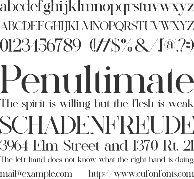 Mackin font preview