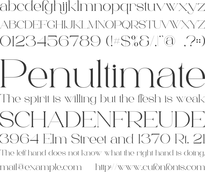 Larisa font preview