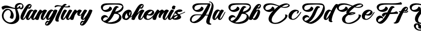 Slangtury Bohemis font download