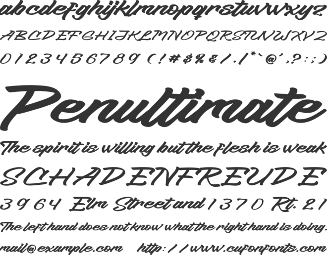 Imferture Roasted font preview