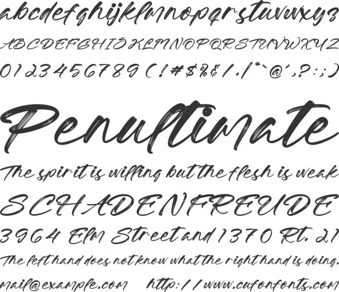 Editonials font preview