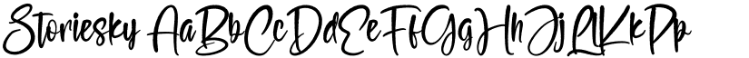 Storiesky font download