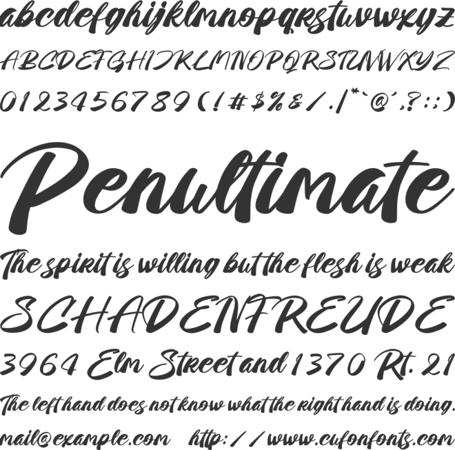 Moments Stories font preview