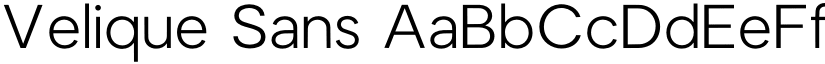 Velique Sans font download