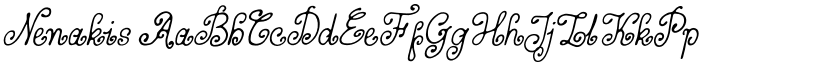 Nenakis font download