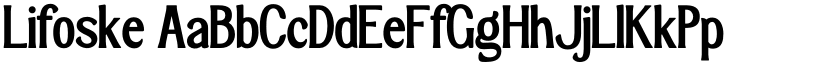 Lifoske font download