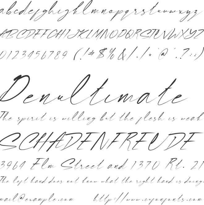 Jessy font preview