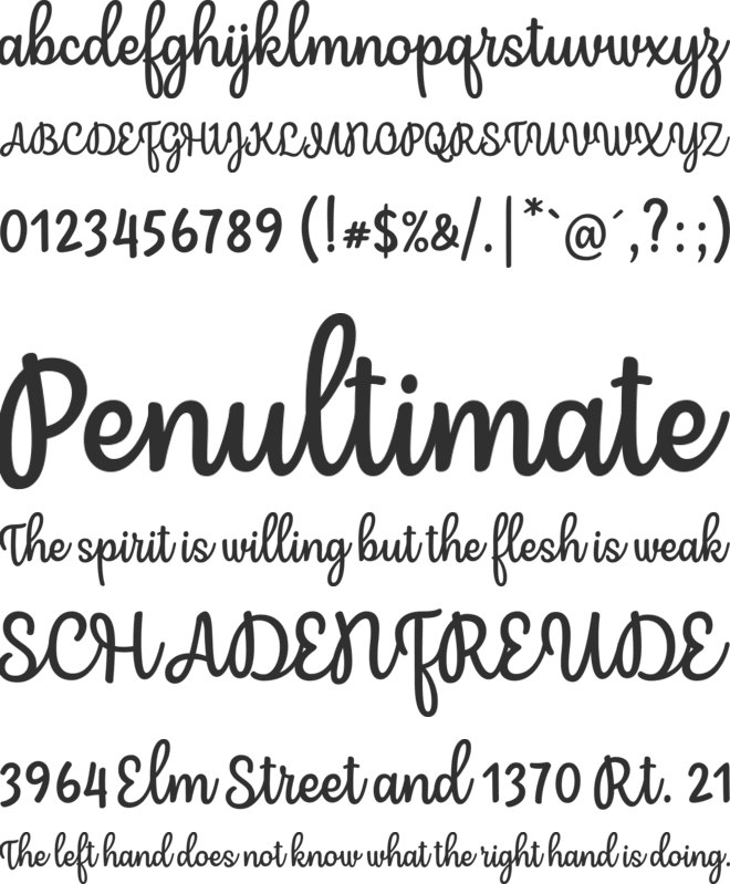Mergic font preview