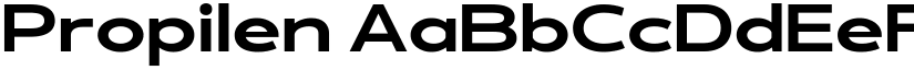 Propilen font