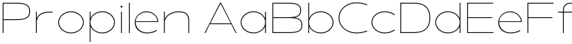 Propilen font