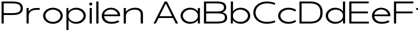 Propilen font