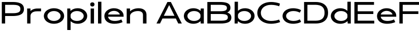 Propilen font
