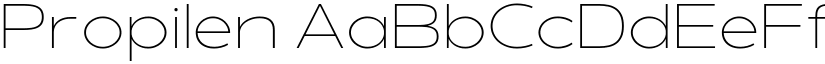 Propilen font