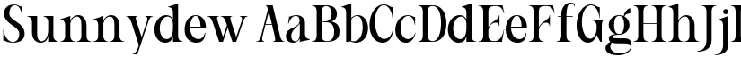 Sunnydew font download