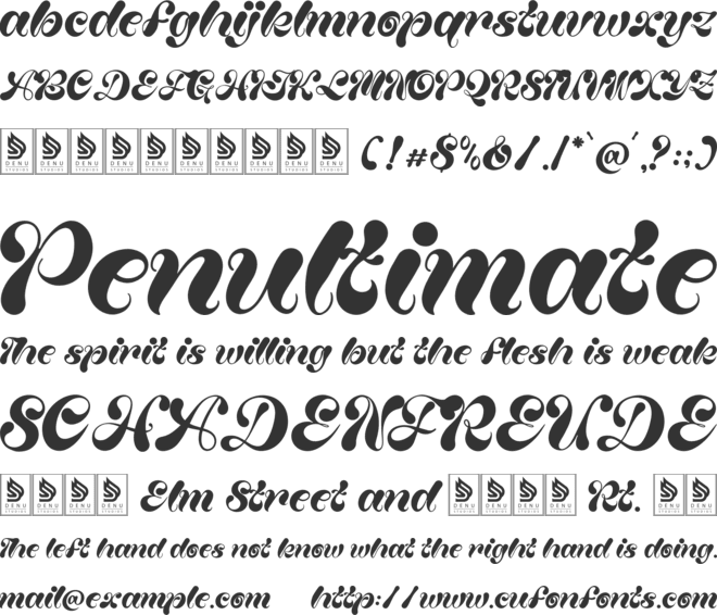 Lucky Wonky font preview
