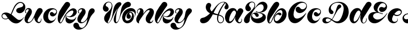 Lucky Wonky font download