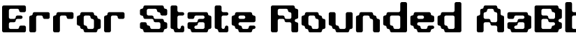 Error State Rounded font