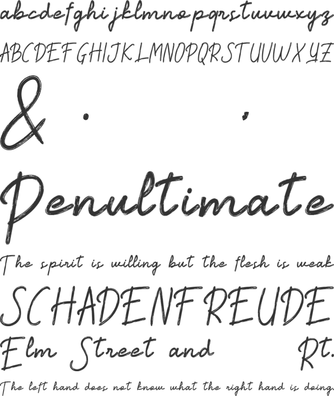 Reposida font preview