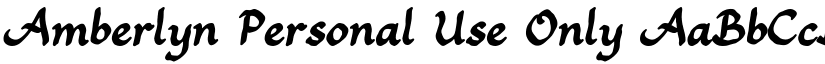 Amberlyn Personal Use Only font download