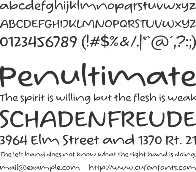 Homade McRacken font preview