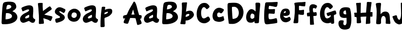 Baksoap font download