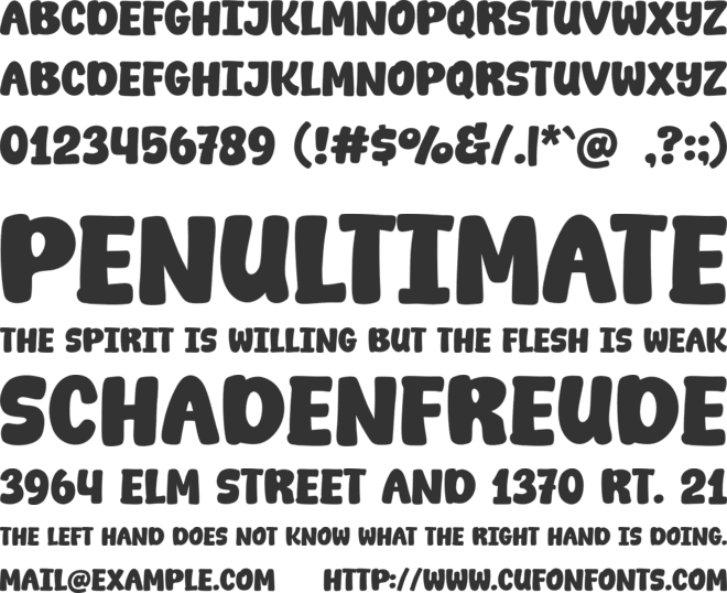 Butflow font preview