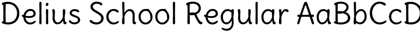 Delius School font download