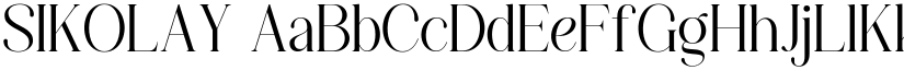 SIKOLAY font download