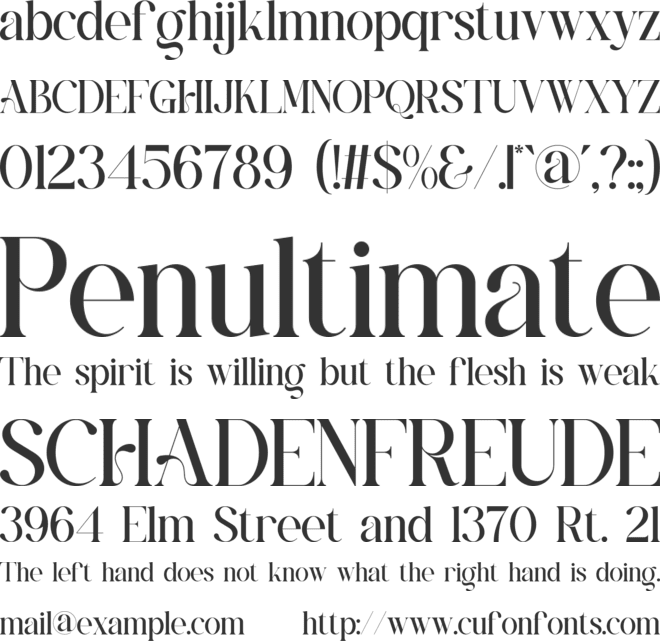 Brosen font preview