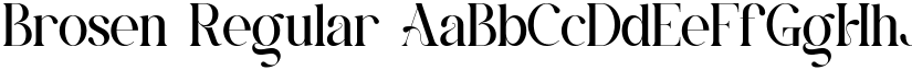 Brosen font download