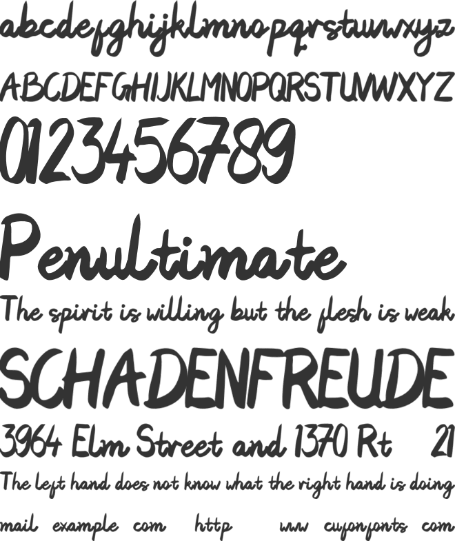 Artdraws font preview