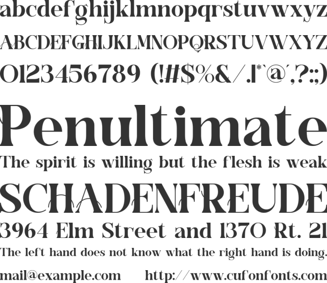 Ebotra font preview