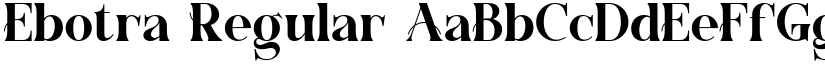 Ebotra font download