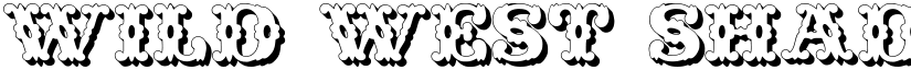 Wild West Shadow font