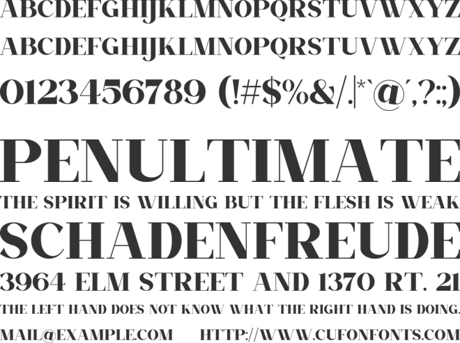 Mothe Nikiez font preview