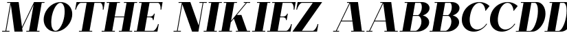 Mothe Nikiez font