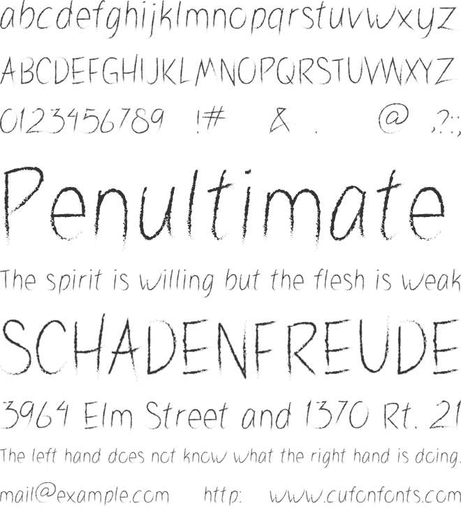 Valibrush Fun Kids Chalk font preview
