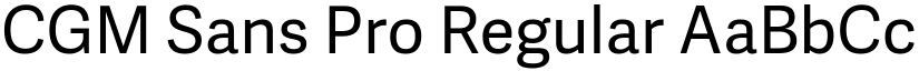 CGM Sans Pro font download