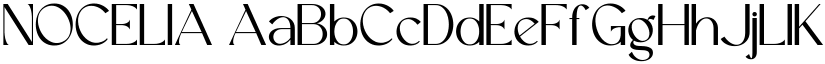 NOCELIA font download