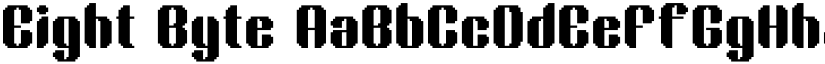 Eight Byte font download