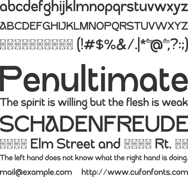 Caitog font preview