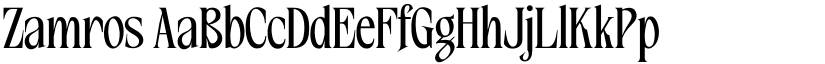 Zamros font download